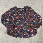 Anthropologie  25 of 52 Conversations Top Womens 8 Oh Deer Woodland Blouse Shirt Photo 1