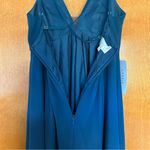 Azazie  Deelia Maternity Bridesmaid Maxi Dress in Neptune Blue Size A10 Photo 13