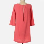 Leith Coral Quarter Sleeve Shift Dress - Size Medium Photo 4