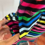 Sonia Rykiel Rainbow Striped Jeweled Floral Dress Pink Size 16 Photo 5