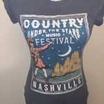 Wound Up  Nashville Under The Stars Blue Graphic Short Sleeve Shirt Photo 1