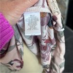 Kori Pink and Cream Ruffled Cut Out Blouse Photo 10