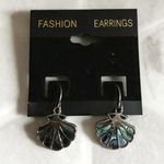 MERMAIDMERCHANT BOUTIQUE Seashell Silver & Mother of Pearl Dangle Earrings Photo 0