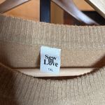 Sew In Love "Lindy" Long Sleeve Round Neck Stripe Sweater Size 1X Tan Photo 5