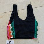 Beach Riot NWT $98 Tessa Top Tropical Waves Sz Small Sports Bra Photo 3