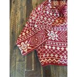 CAbi  shrug wool blend knit sweater fair isle size medium Photo 2