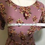 Xhilaration NWOT Rose Pink Floral Crinkle Short Sleeve Dress Drawstring Waist Elastic New Photo 6