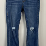CAbi  Jeans Cropped High Straight Distressed Denim Women's Size 2 Photo 0