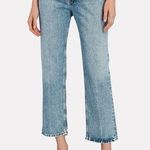 AGOLDE Lana Cropped Straight-Leg Jeans Button Fly 100% Organic Cotton Size 28 Photo 0