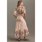 Anthropologie  The Somerset Puff Sleeve Maxi Dress Cream Floral Medium Cottage Photo 3