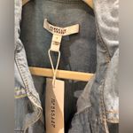 Derek Lam  10 Crosby Giselle Tie‑Front Cargo Mini Dress Light Wash Denim 6 NWT Photo 8