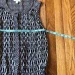 Ella Moss Anthropologie  EUC Womens Black Sleeveless Chevron Print Jumpsuit Small Photo 4