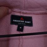 American Giant Women's French Terry Cardigan Size M Made In USA Pink Size M Photo 2