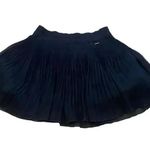 Athleta  Black Elastic Waist Pull On Pleated Mini Skirt Size 10 Photo 0