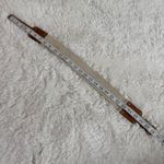 Tory Burch Tan and Brown Stretch Leather Belt with Gold Buckle Size XS Photo 8