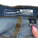 Carhartt Relaxed Fit Blue Denim Rugged Flex Jeans Size 26W Straight Leg Stretch Photo 3