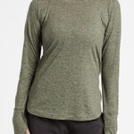 Athleta  Uptempo Long Sleeve Top Olive Green Women’s Size Medium Active Workout Photo 0