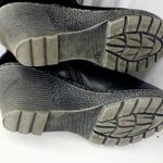 Bucco Torin Faux Black Leather Riding Boots Size 7.5 Chunky Wedge Heel Tall Boot Photo 5