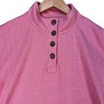 Lands' End  Women's Soft Mojave Rose Herringbone Long Sleeve Sport Knit Pullover L Photo 2