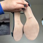Coach New Maude heels size 7.5 kitten heels Blue gray minimalist gun metal Photo 4