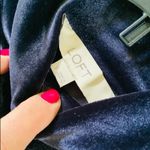 Loft Dark blue velvet top 💙💙 Photo 2