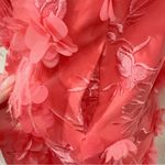 Liv Foster 3D Embroidered Dreamy Mini Dress Coral Coast Size 6 NWT Pink Photo 5