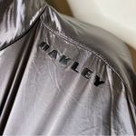 Oakley Luxe Anorak 1/4 zip pullover crop Hooded Jacket StoneGray sz L Photo 5