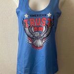 💥🆕American Trust Star Eagle Hollow Out Tank M 🆕 Blue Size M Photo 1