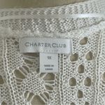 Charter Club  Size 1x Lightweight Cardigan Sweater White Lace Fun Sleeve Photo 8