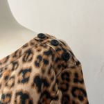 Charter Club  3/4 sleeve supima cotton boat neck animal print pullover top M Photo 4