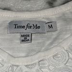 Just for Me White Blouse Size M Photo 7