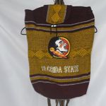 Florida State Knit Backpack NO BRAND MEASURES APPROX 18”x14” DRAWSTING CLEAN Brown Photo 7