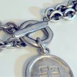 Givenchy  Vintage Silver Tone Dual Chain Pendant Necklace Photo 5