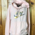 Nike  pink sweatshirt Hoodie Gold long sleeve Pocket size XS gold shimmer cowl​ Photo 0