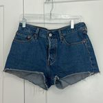Levi's Size 27 Blue Button Fly Cutoff Denim 501 Jean Shorts Photo 1