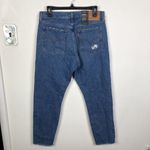 Levi's NEW Premium Wedgie High Rise Tapered Leg Frayed Hem Blue Jeans Women's 30 Photo 5