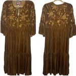 Johnny Was embroidered Millie Velvet Midi Dress RARE NWT (extremely oversized) Photo 7