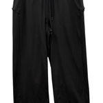 Athleta ‎ Women's Ultimate Crop Pants Wide Leg Drawstring Pockets Black Size MT Photo 0