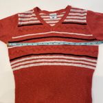 Columbia Women’s Knitted Short Sleeve Striped Sweater Top Sz Sm Athleisure Photo 6
