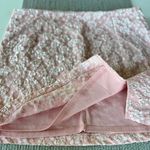 Wild Fable  Light Blush Pink White Floral Notch Front Stretch Mini Skirt Size 16 Photo 4