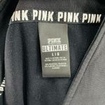 Victoria Secret PINK Ultimate Deep Zip Pullover Shirt Black Warm Ombre Logo Size L Photo 7