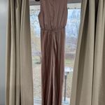 Billy J dusty rose satin twist midi dress, size 8 (AU) Pink Photo 4