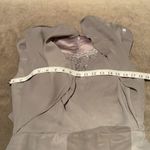 Women’s Gray Chiffon Bat Wing Sleeve Formal Party orBridesmaid Dress NWOT Medium Gray Photo 5