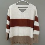 Moon & Madison juniors XS striped sweater White Size undefined Photo 1