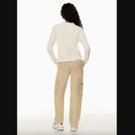 Aritzia TNA Tan Troop Mid-rise Cotton Cargo Pants 6 Photo 1