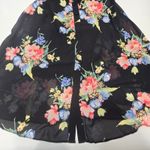 LPA  Button Up Midi Dress in Midnight Roses Small Photo 3