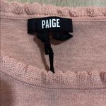 Paige Triste Metallic Ruffle Trim Top in Peach Metallic, Size XL, NWT Photo 11