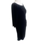 Boston Proper Muse For Velvet Black Ruched Dress Sz 12 Holiday Party Whimsygoth Photo 2