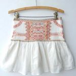 ZARA Cotton Embroidered Skirt Photo 0