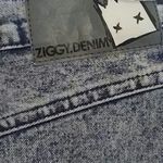 Color Block Denim Mini Skirt Blue Size 27 Photo 4